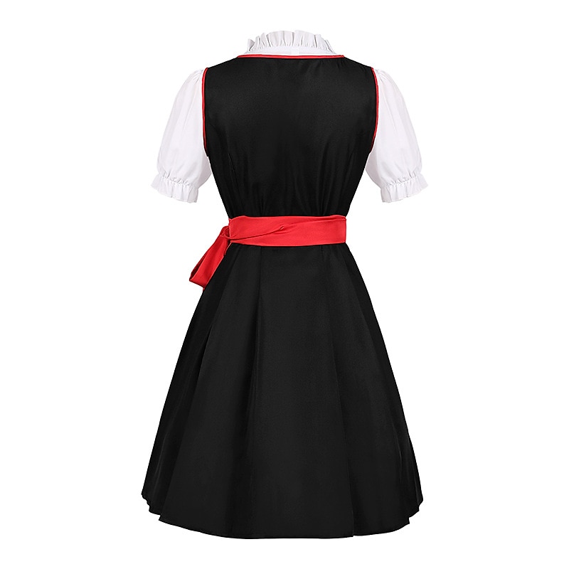 Oktoberfest dirndl Trachtenkleader Dirndl pusero baijerilainen impi Saksa München Niityt Naisten Perinteinen tyyli kangas Pusero Leninki Esiliina 2025 - $46.99 –P4