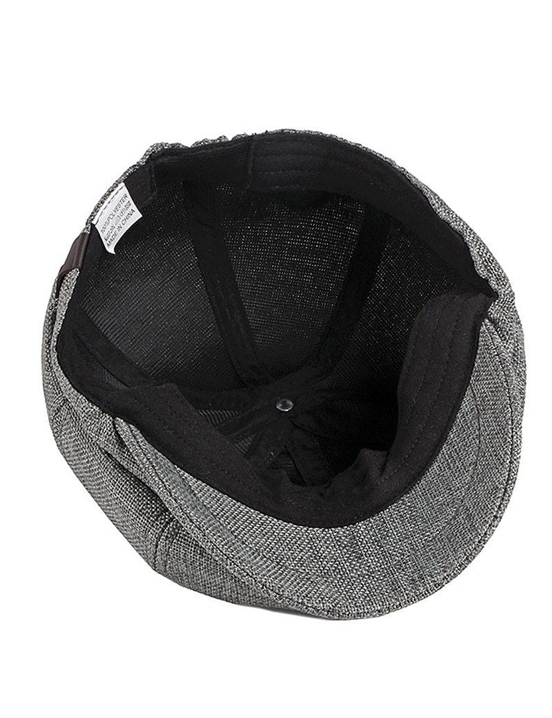 Herr Basker Newsboy hatt Svart Khaki grön Polyester Stylish 1920-talets mode Ledigt Utomhus Dagligen Utekväll Slät Solskyddskräm 2025 - $14.99 –P3