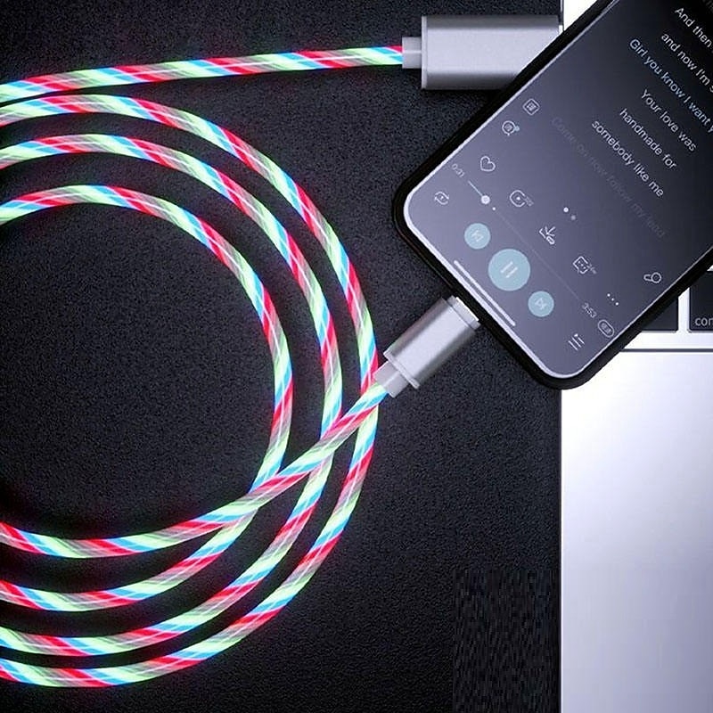 Kabel USB-C Kabel piorunowy 3,3 stopy 6,6 stopy USB A na USB C USB A do Błyskawicy USB A do micro B 2.4 A Szybkie ładowanie Miękka Na Macbook iPad Samsung Dodatek do telefonu 2025 - $7.99 –P7