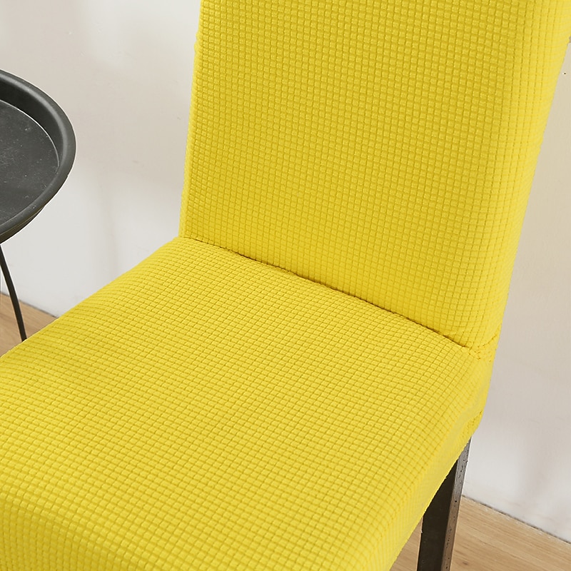 Funda para silla de comedor color burdeos, elástica, estilo rústico, funda de licra, lavable, protector de cocina para comedor, ceremonia de boda, duradera 2025 - $13.99 –P8