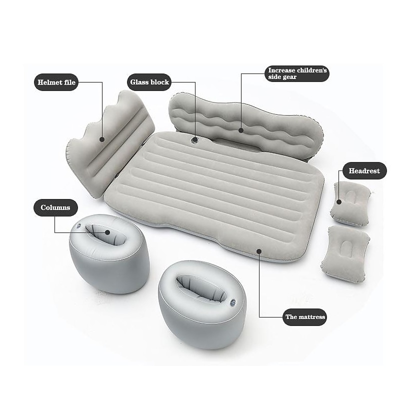 Inflatable Car Air Mattress Split Travel Bed Mattress For Car SUV Trunk Portable Comfortable Mattress Automatic Inflatable 2025 - $69.99 –P6