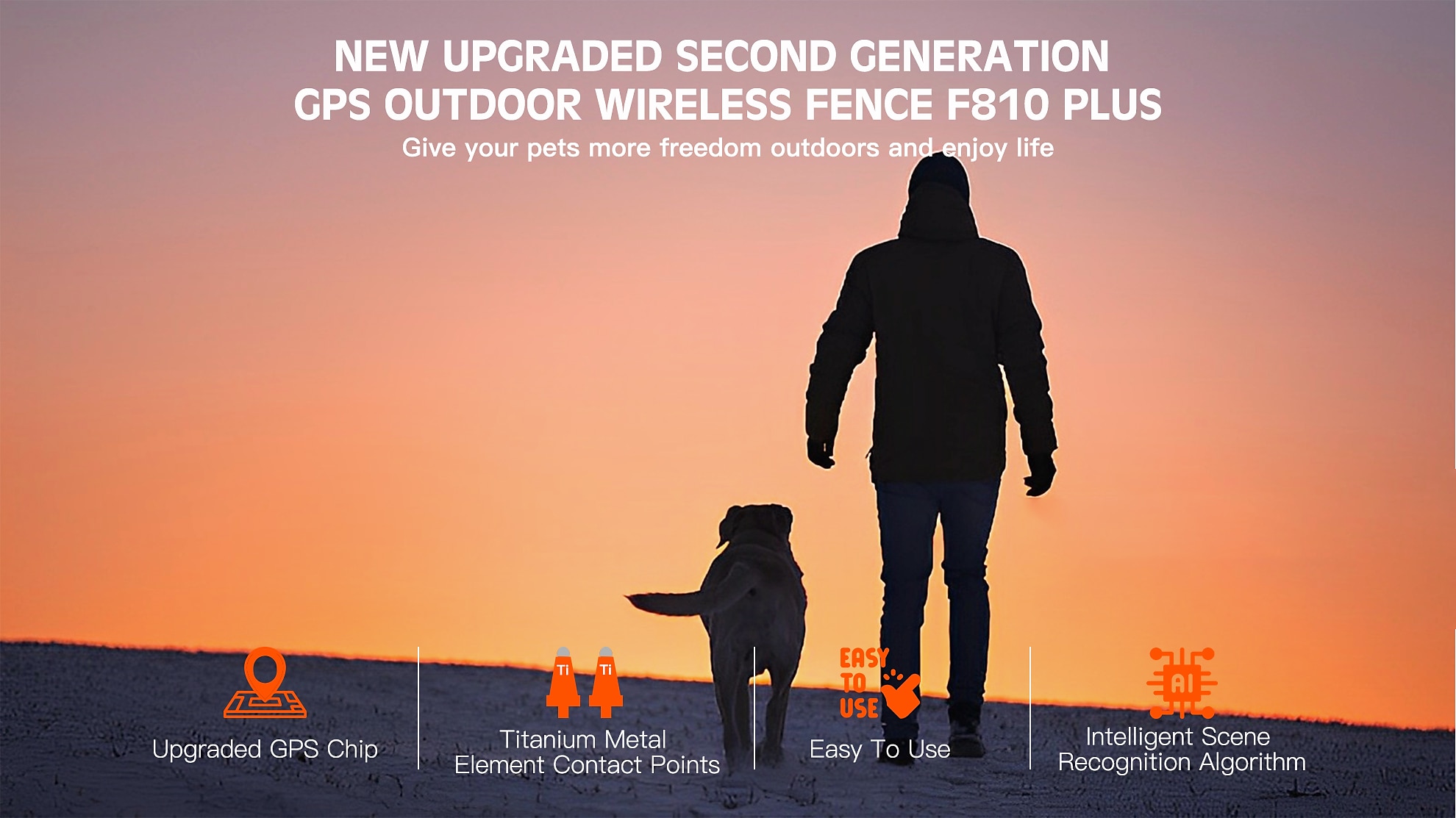 2025年 GPS ワイヤレス犬用フェンス 電動犬用フェンス ペット封じ込めシステム 範囲 33-999 ヤード 調整可能な警告強度 充電式 無害ですべての犬に適しています (2023 年の新モデル!)  コレクション – $143.99 –P1