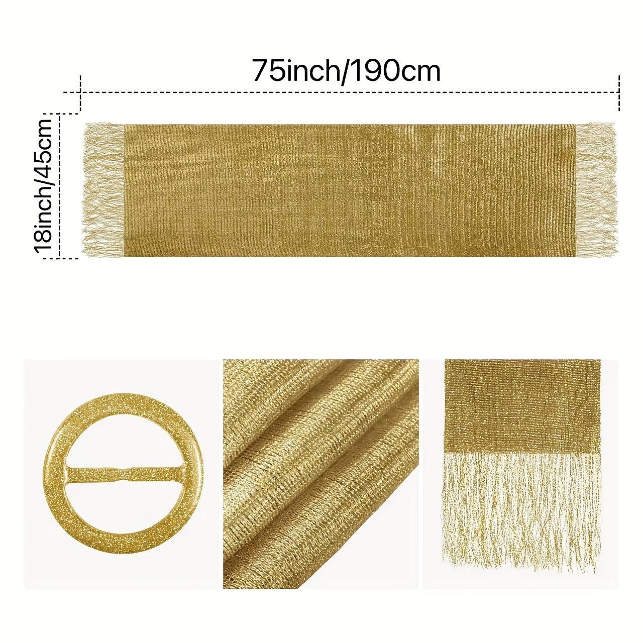 Glamorous Metallic Shawls with Tassel Wedding Guest Wraps and Round Buckle - Perfect for Evening Parties & Weddings With Bridal Jewelry Sets 1 set 2025 - $9.99 –P1