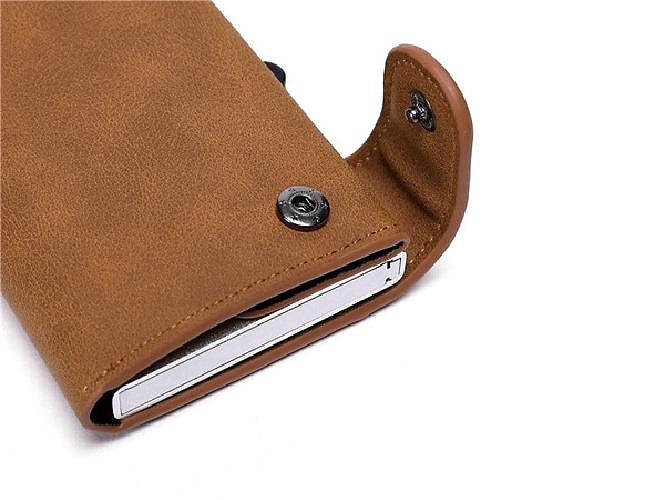 RFID Pop Up Credit Card Holder Wallet Men Business Card Case Slim Minimalist Trifold Credit Card Wallet for Women Card Holder Up 2025 - $16.99 –P17