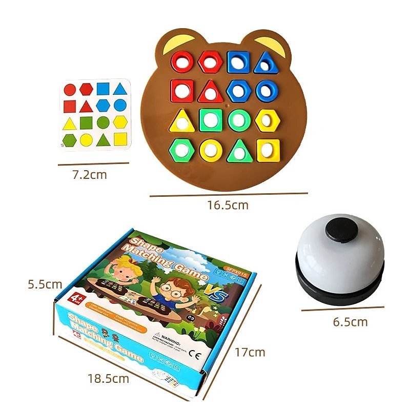 barkácsolás gyerekeknek geometriai alakzat színillesztés 3d puzzle baba montessori játékok tanulás oktatási interaktív harci játék játékok gyerekeknek 2025 - $22.84 –P5