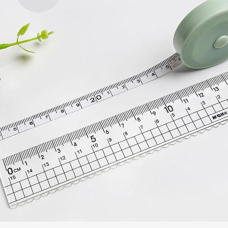 1pc White Retractable Measuring Tape For Body Measurements, Soft Tape  Measure