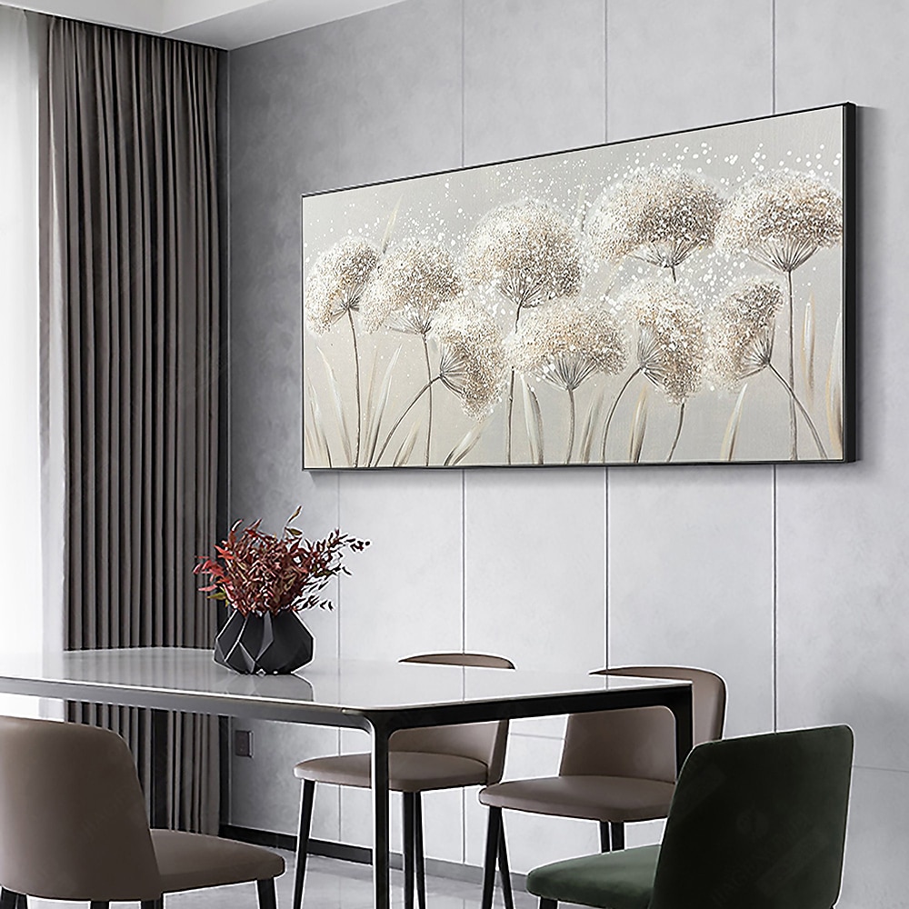 Handmade Hand Painted Wall Art Abstract Colorful Flower Texture Oil ...