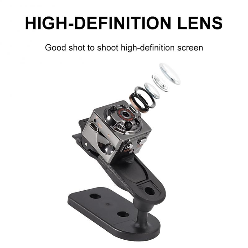 2026年 HD IRナイトビジョンモーション検出付きミニDVカメラ & ワイヤレスビデオ録画 - アウトドアスポーツに最適 & 空撮  コレクション – $25.99 –P5