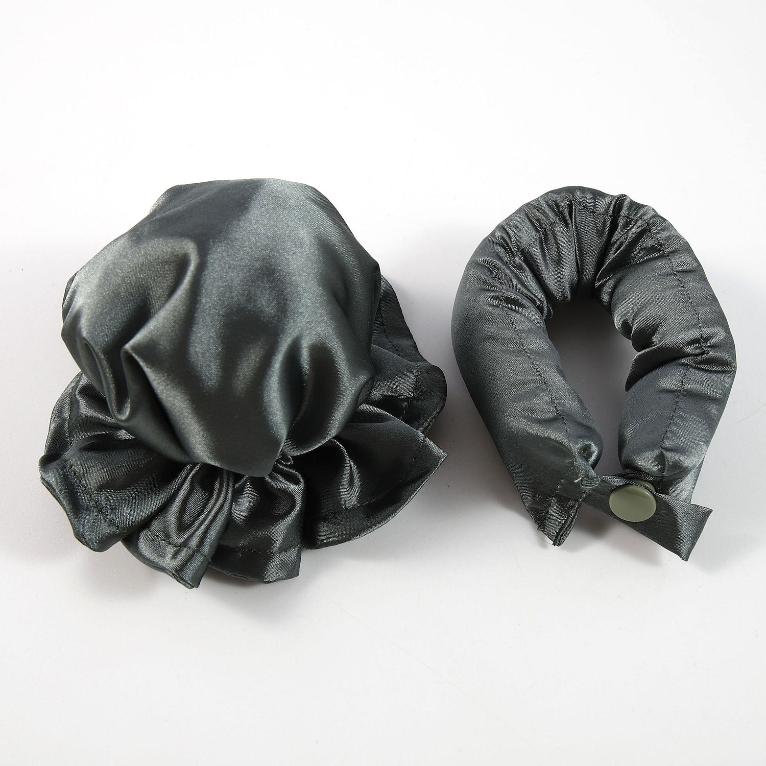 Juego de rizos satinados sin calor: varilla para rizar + cubierta para el cabello rizado, juego de rizos con bollos de calor cero, artefacto para rizar el cabello para personas perezosas con sueño de ola grande, juego de cabello rizado sin calor para muje 2025 - $11.99 –P11