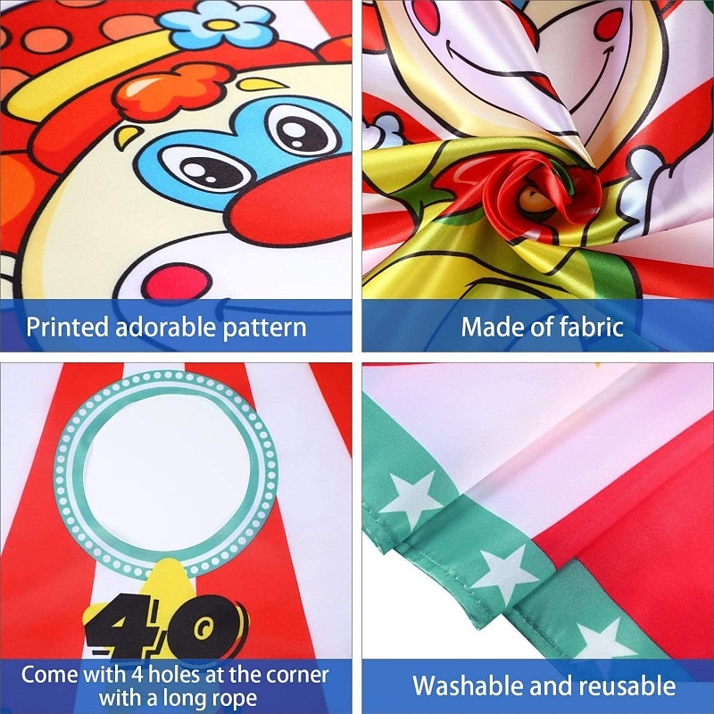 bannière de jeu de lancer de clown de carnaval avec sac de haricots pour enfants et adultes dans les activités de fête de carnaval fourniture de décoration de fête de carnaval de 2025 ? $23.99 –P3
