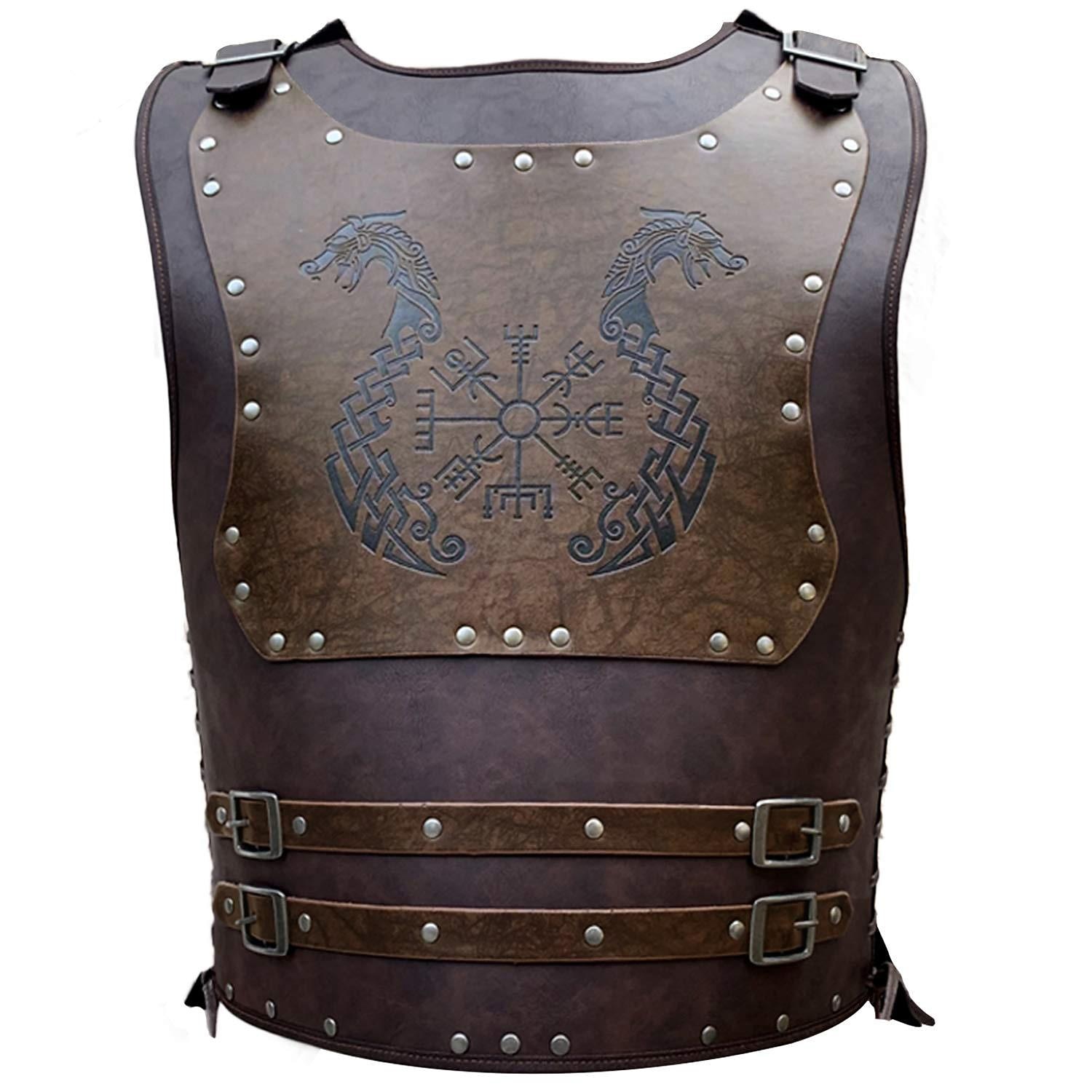 Retro Punk a gotika Středověké Cosplay kostým Zbraně a výzbroj Hrudník Válečník Rytíř Viking Pánské Viking předvečer Všech svatých Karneval Plesová maškaráda Výkon Podium Plesová maškaráda Dospělé 2025 - $81.99 –P3