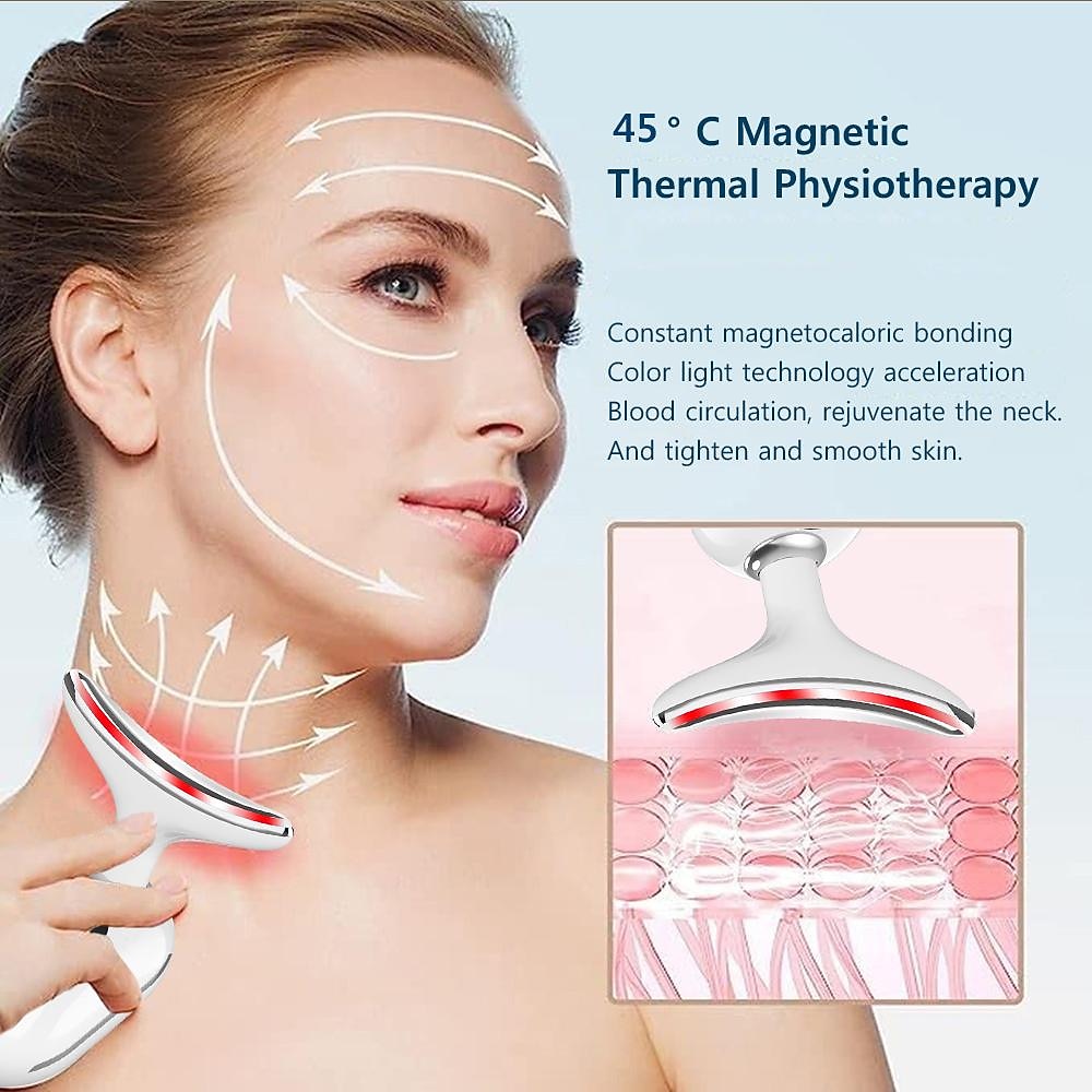 HY48 Neck Anti Wrinkle Face Lifting Beauty Device Led Photon Therapy Skin Tighten Reduce Double Chin Remove Neck Lines Valentine's Day Gift 2026 - $27.99 –P6