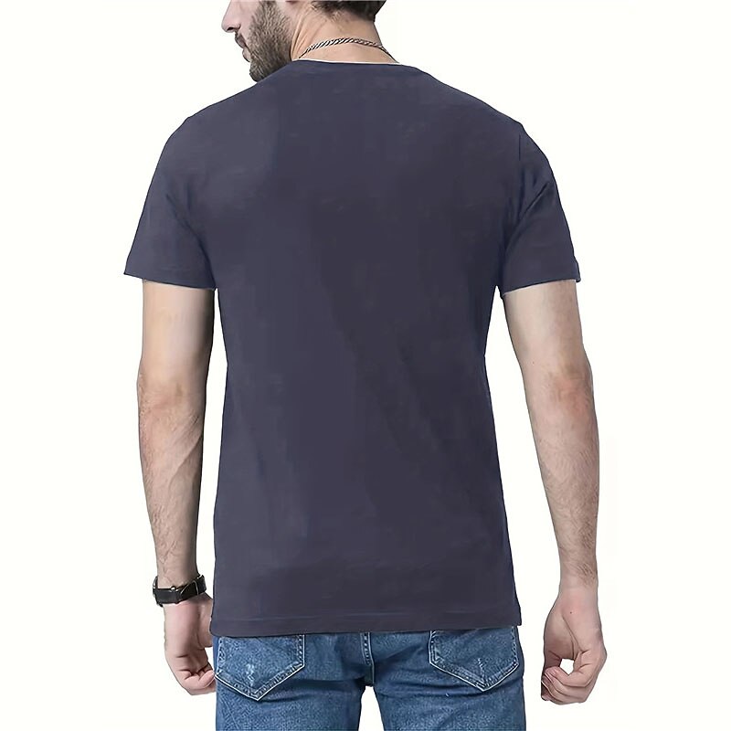 Homens Letra Estampas Abstratas Camiseta Camisetas gráficas Algodão Manga Curta Gráfico Camisa Preto Branco Azul Camiseta confortável Ao ar livre Rua Roupas de estilistas de 2025 por $15.99 –P2