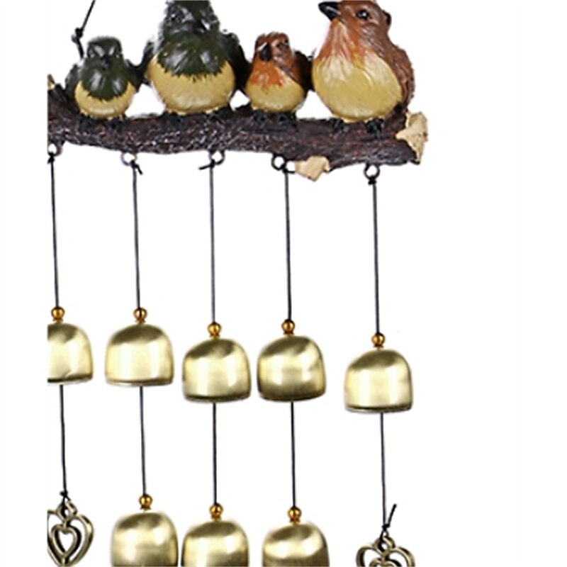 1 pc carillon éolien oiseau cardinal, carillons éoliens cloche oiseau rouge décorations extérieures ornement suspendu pour décor de jardin balcon fenêtre de 2025 ? $34.99 -P11