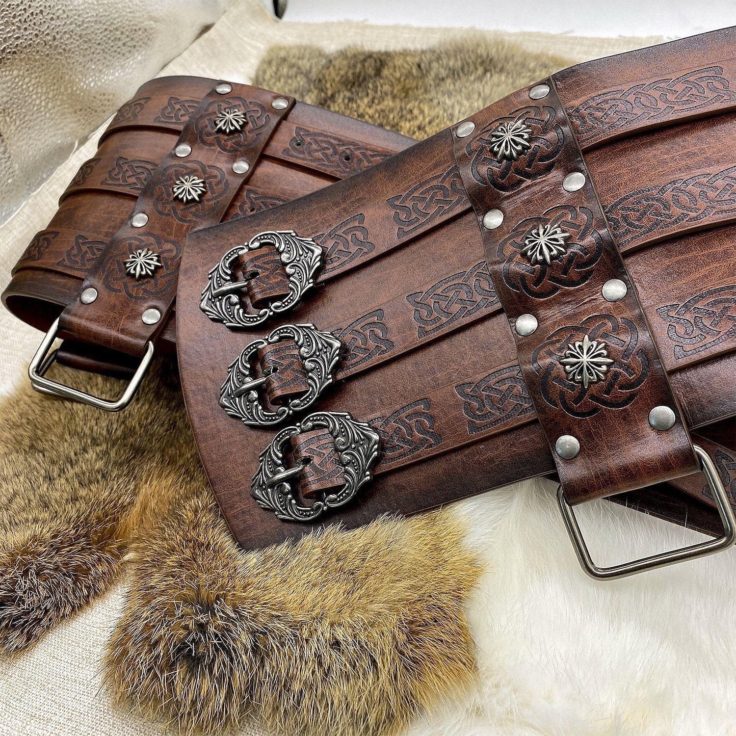 Warrior Knight Ritter Viking Celtic Knight Retro Vintage Punk & Gothic Medieval Renaissance 17th Century Cosplay Costume Masquerade Waist Belt Men's Women's Costume Vintage Cosplay Performance Stage 2025 - $40.99 –P5
