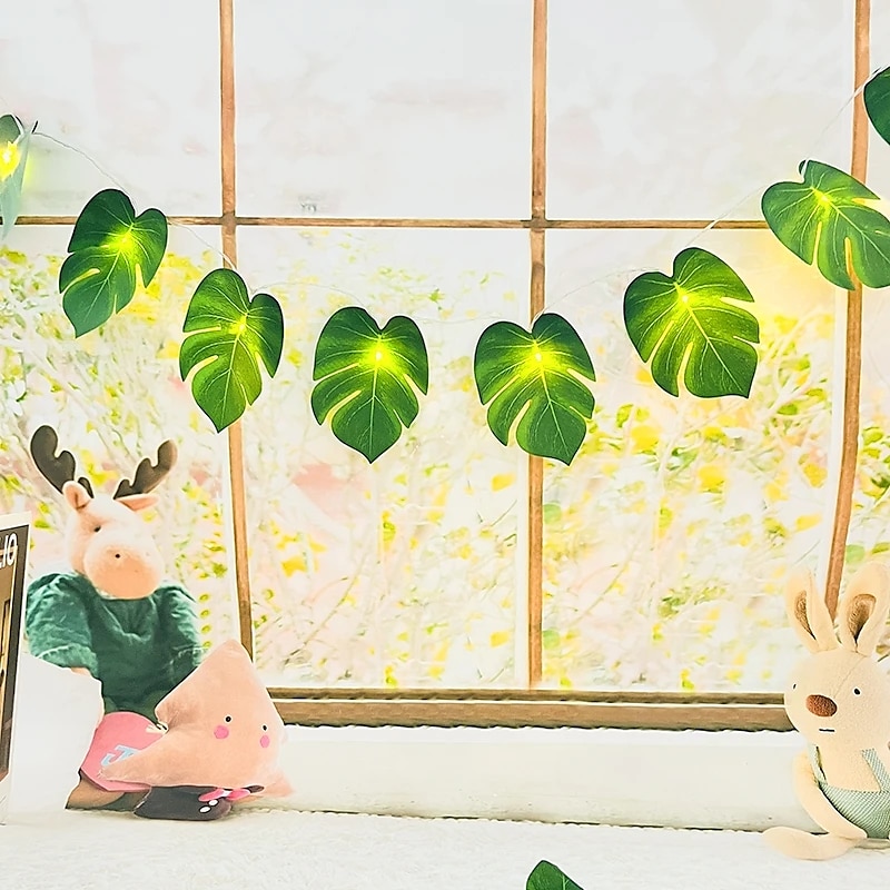 2026年 3 メートル 20led ヤシの葉ハワイアントロピカルパーティー装飾ライト家庭菜園屋外屋内ジャングルシーサイド屋外キャンプパーティーの装飾  コレクション – $15.49 –P7