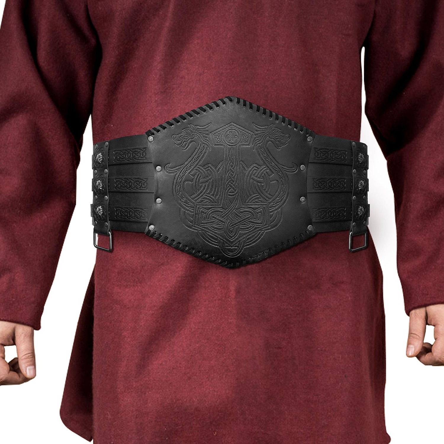 Warrior Knight Ritter Viking Celtic Knight Retro Vintage Punk & Gothic Medieval Renaissance 17th Century Cosplay Costume Masquerade Waist Belt Men's Women's Costume Vintage Cosplay Performance Stage 2025 - $40.99 –P2