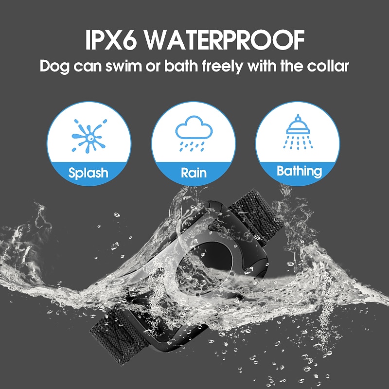 addestramento del cane collare antiabbaio collare antiurto lunghezza regolabile suono telecomandato cane elettrico cane portata 500m impermeabile custodia automatica inclusa regolabile flessibile resina di sicurezza nylon abs+pc del 2025 a GBP £46 –P4