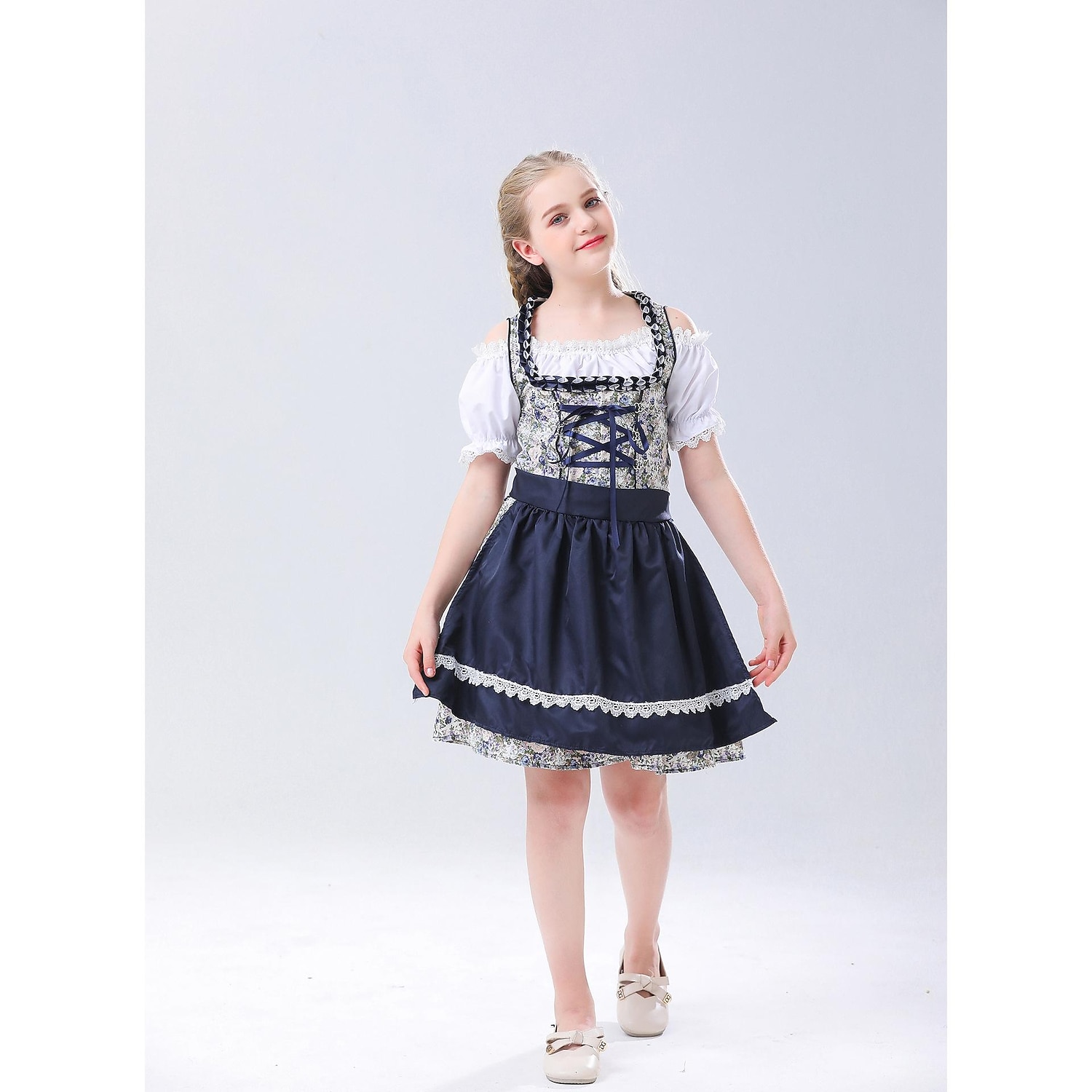 Halloween Oktoberfest Rochii Dirndl Trachtenkleader bavareză Servitoare Germană Munchen Rochie de costum tradițional Pajiști Pentru femei Fete Pânză în stil tradițional Bluză Rochie Șorț 2025 - $47.99 –P9
