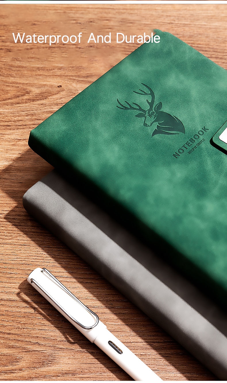 Notebook Super Thick College Students A5 Leather Business Notepad Thick Retro Simple Diary Creative Wholesale, Back to School Gift (Excluding Pens) 2025 - $20.99 –P12