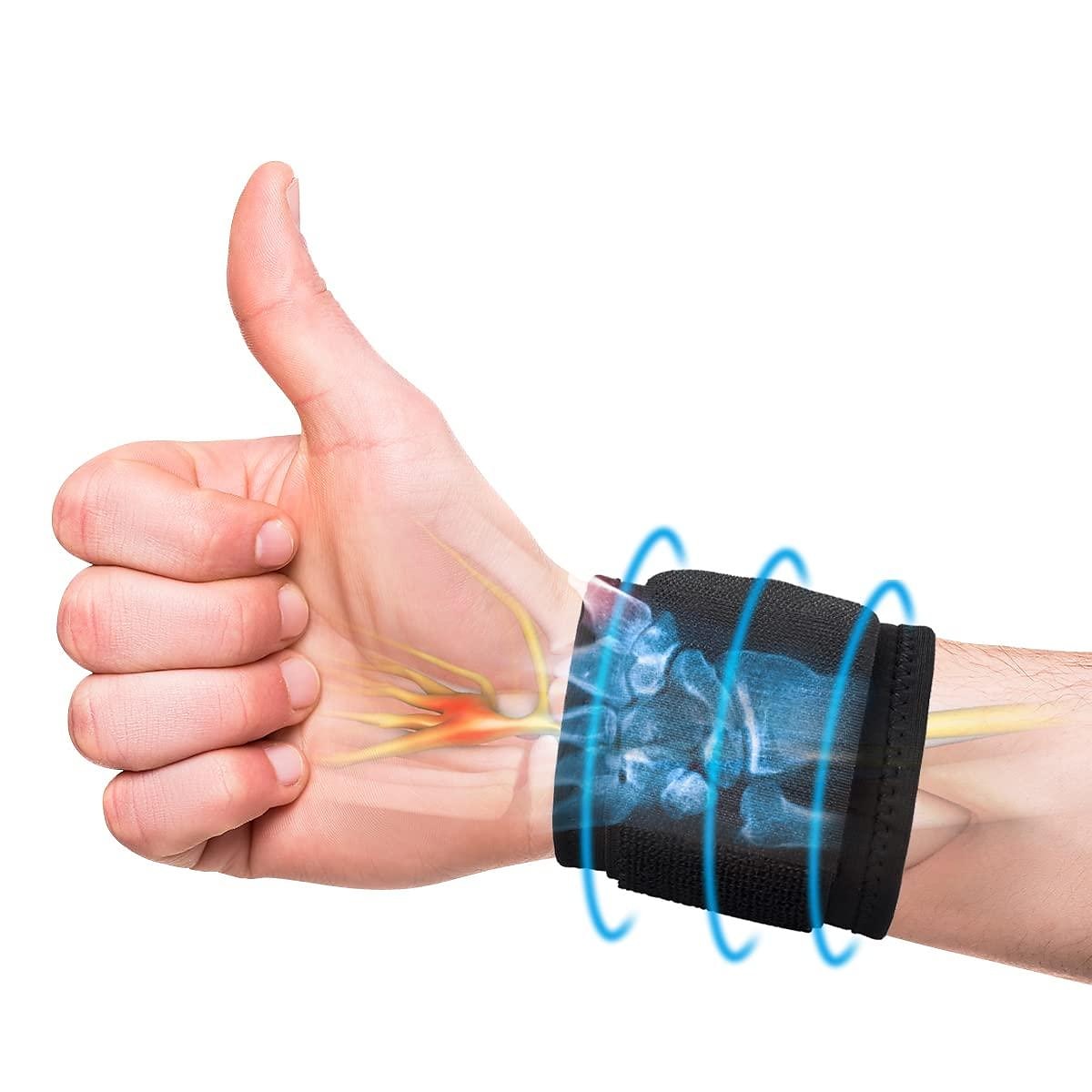 tutore per il polso tunnel carpale - supporto per il polso regolabile per alleviare il dolore da artrite e tendinite - fasce ergonomiche per il polso della mano cinturino di compressione per allenarsi del 2025 a $3.99 –P7