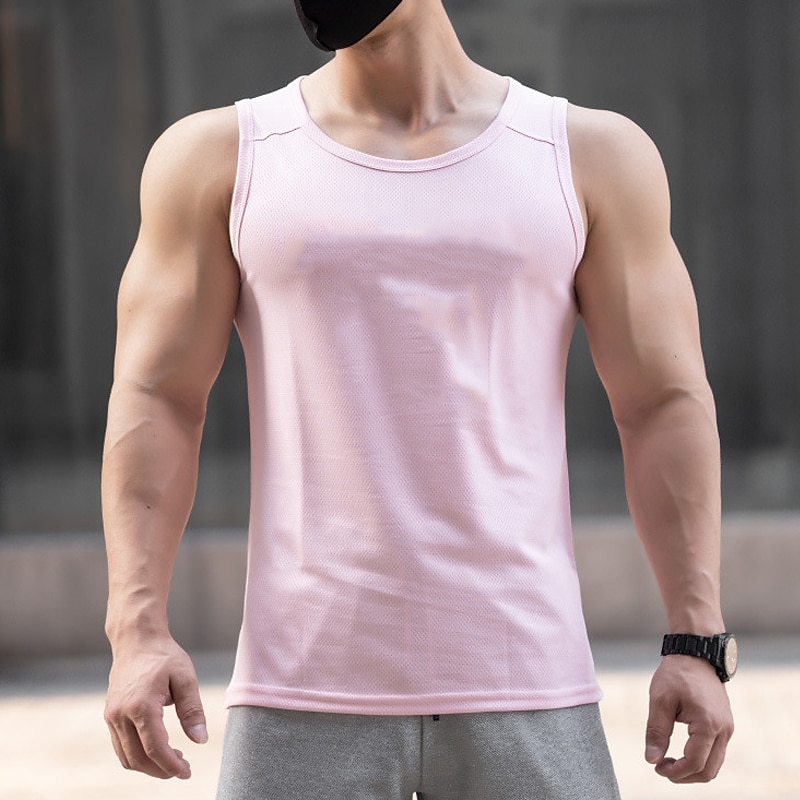 Hombre Camiseta sin mangas Top Camisetas Interiores Camisa sin mangas Sin Mangas Cuello Barco Verano Plano Moda Deportes Músculo Exterior Noche Gimnasia Blanco Rosa Azul Real Camiseta superior para 2025 - $10.99 –P1