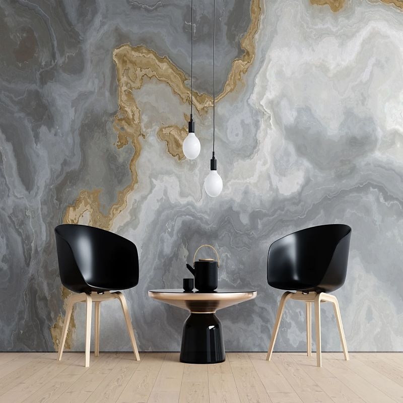 Coole Tapeten, abstrakte Marmortapete, Wandbild, weißer Aufkleber, abziehbares PVC/Vinyl-Material, selbstklebend/Kleber erforderlich, Wanddekoration für Wohnzimmer, Küche, Bad 2026 - $20.99 –P5