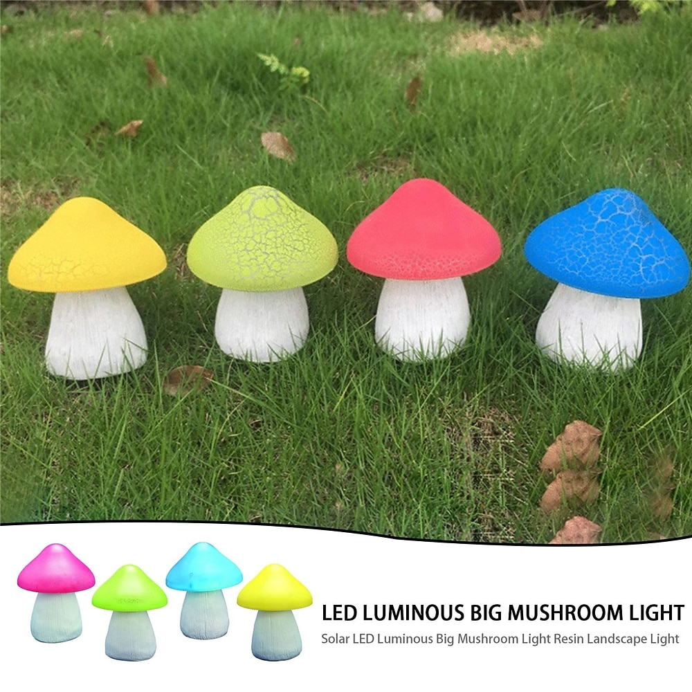 2026年 ソーラー LED 発光大型キノコライト樹脂変色庭の芝生ライト装飾ライト風景ライト  コレクション – $26.99 –P5