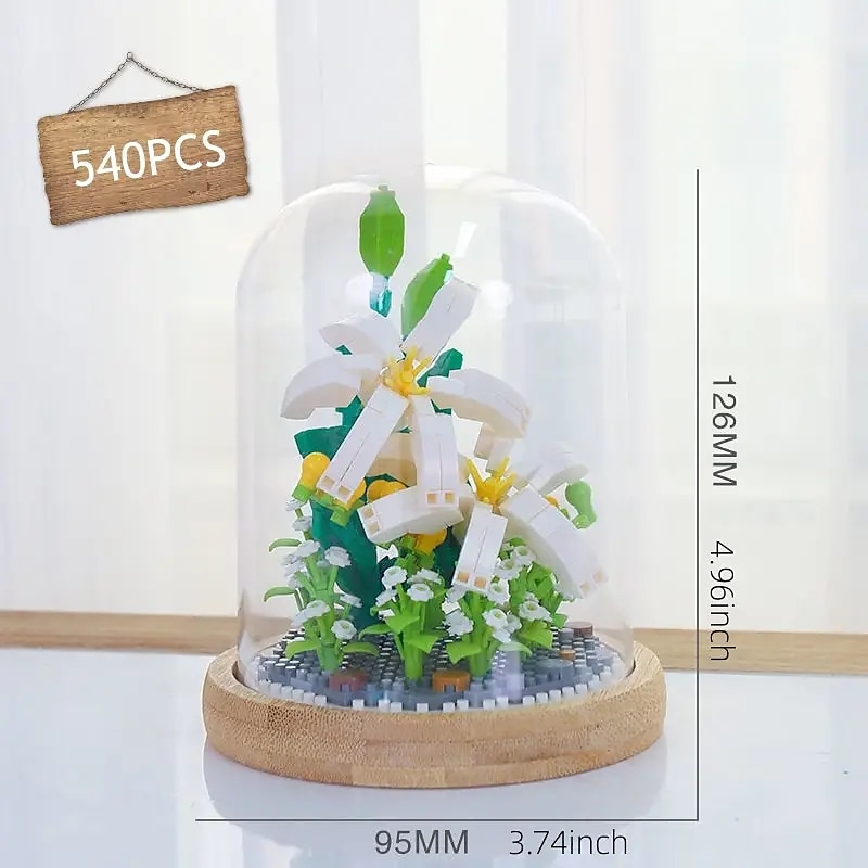 2025年 女性の日のギフトビルディングブロック、この 1 個の花ビルディングキットで美しい花束を作成 - 大人に最適& 子供たち!お母さんへの母の日のプレゼント コレクション – $38.99 –P11