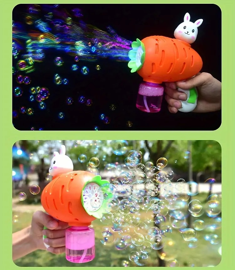 Led Light Bubble Gun - Children's Portable Outdoor Party Toy