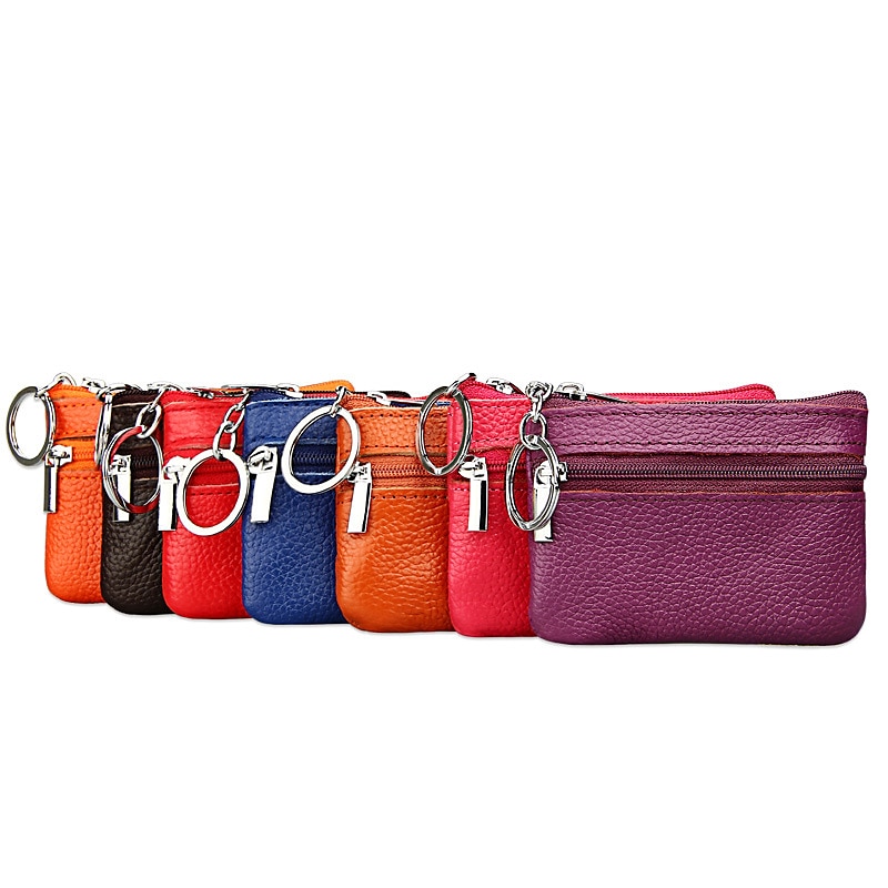 Fashion Leather Mini Coin Change Purse Wallet Clutch Zipper Small Soft Key Card Holder Money Bag Pocket Wallets 2025 - $10.99 –P8