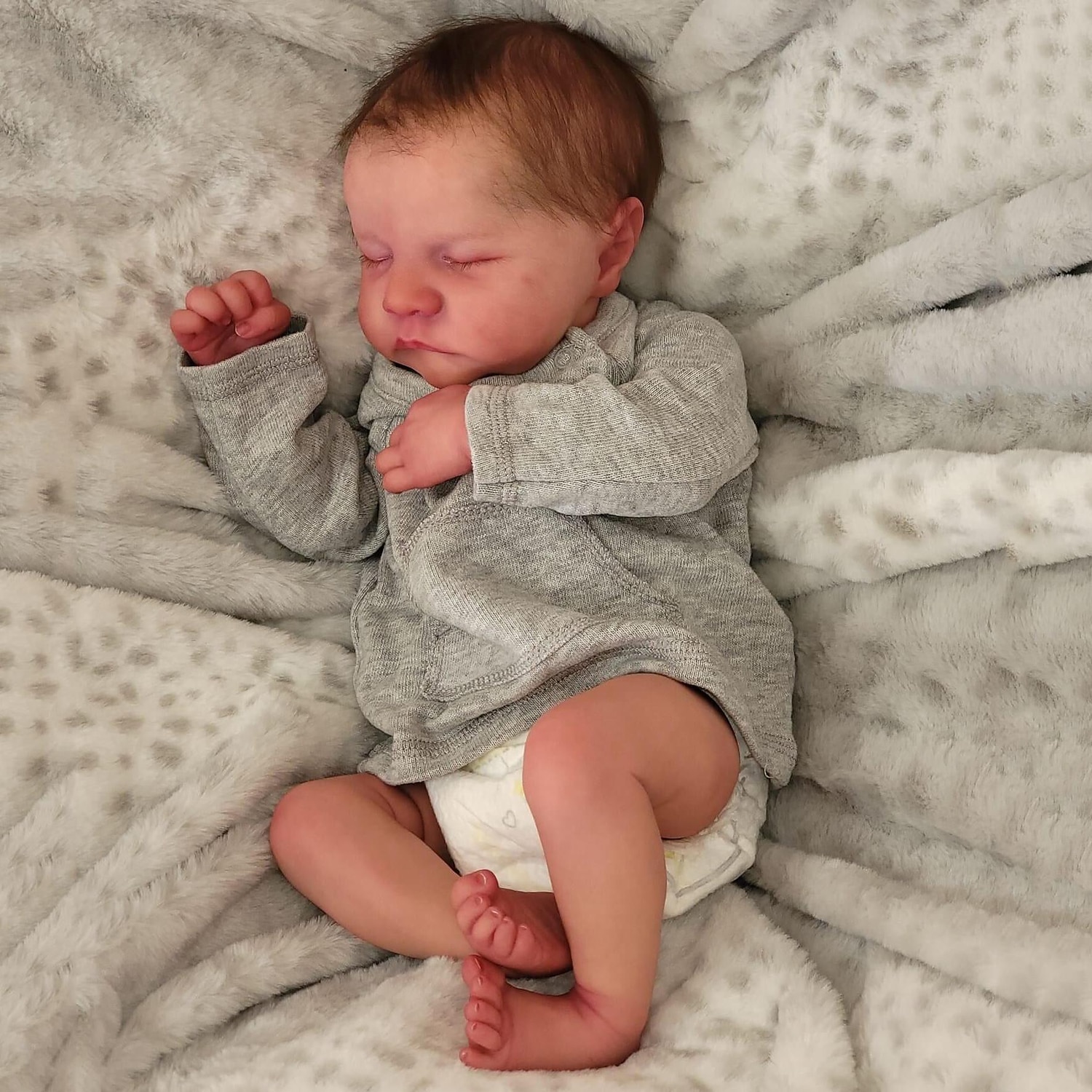 Boneca Reborn Levi de 19 polegadas em vinil de silicone Full body Bebê Recém-nascido Tamanho boneco menino Pele 3D Alta qualidade Presente Presente de Natal de 2026 por $131.99 –P5