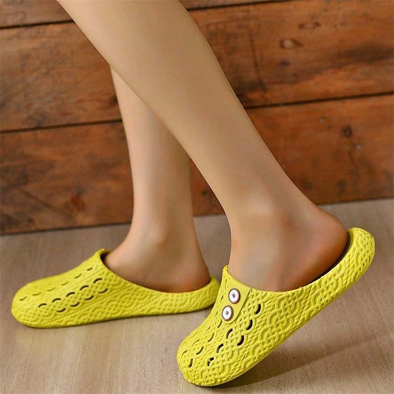 bequeme Schlupfschuhe mit verstellbarem Knopfdesign – leicht, atmungsaktiv und stylisch, ideal für zu Hause, drinnen und in der Freizeit 2025 - $14.99 –P7