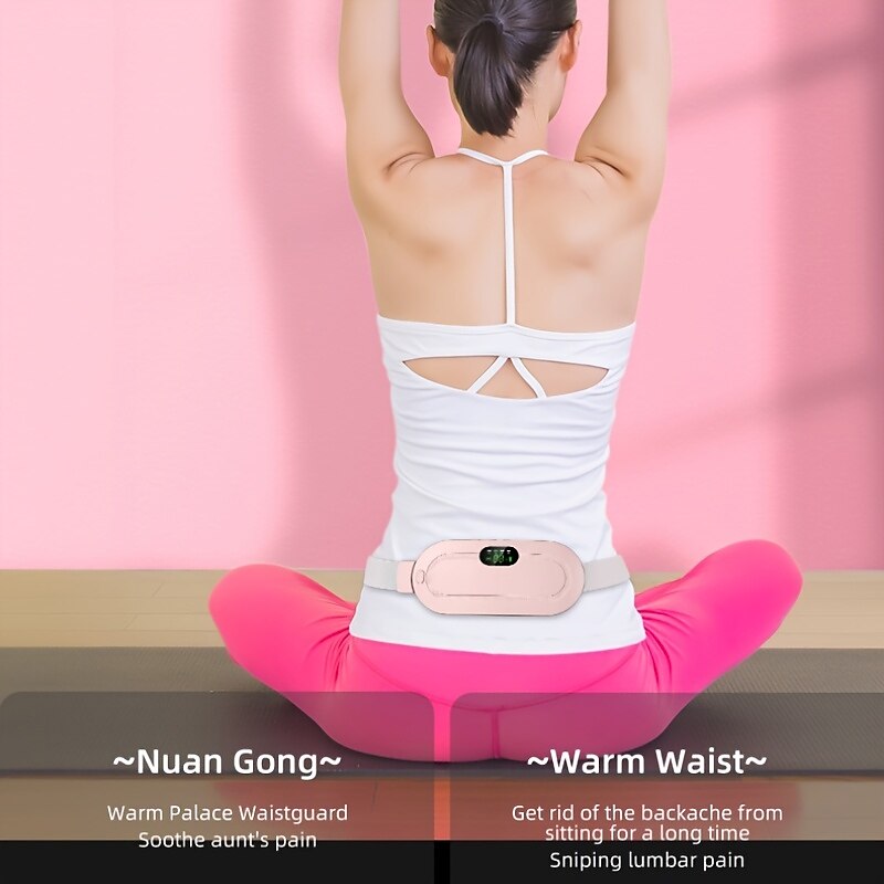 Portable Cordless Heating Pad Menstrual Heating Pad  Heating Pad For Back With 3-Speed Temperature Adjustment And 4-Speed Massage Modes Portable Electric Fast Heating Belly Wrap Belt For Women 2025 - $25.99 –P10