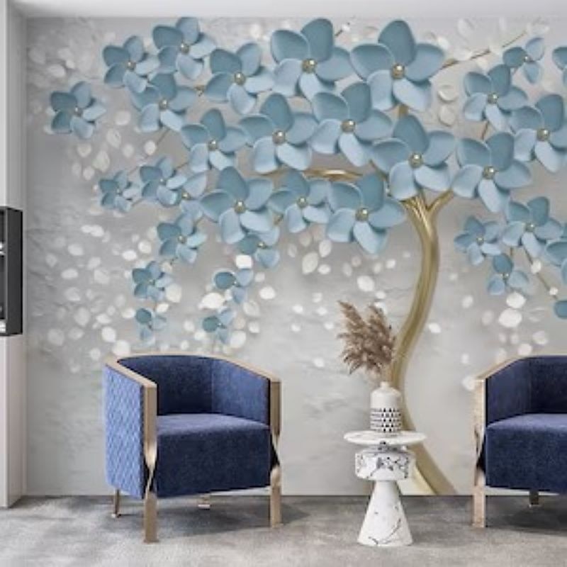 Cool Wallpapers Wall Mural Flower Wallpaper Wall Sticker Covering Print Adhesive Required Forest 3D Effect Floral Flower Canvas Home Décor 2025 - $51.99 –P8