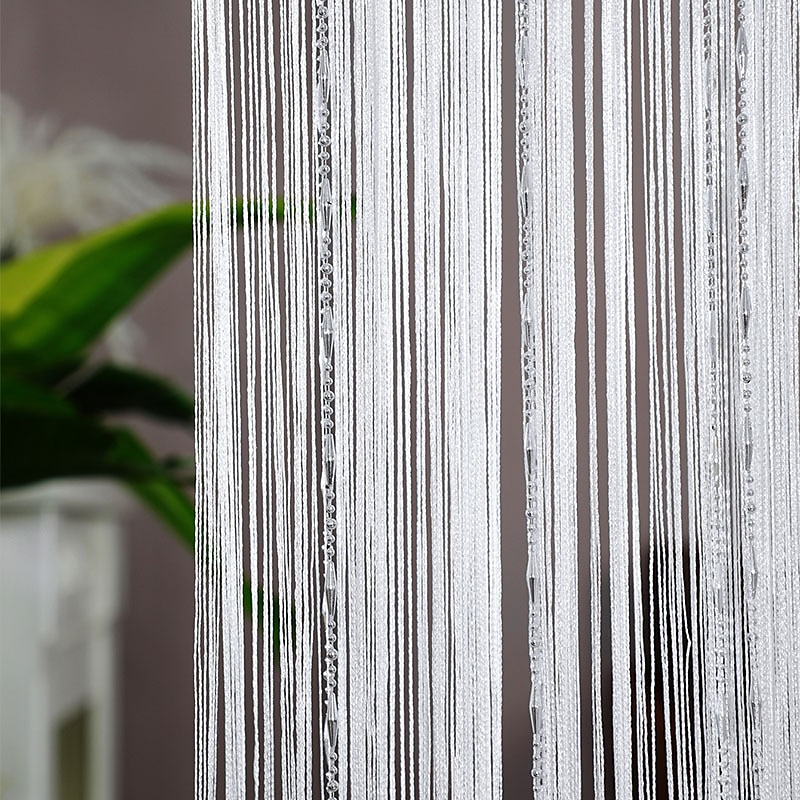 string gordijn deuropening gordijn kwasten kralen curatin, boho macramé schuifdeur gordijn bruiloft wandtapijt decoratie, scheidingswand voor pergola buitenterras 2025 - $16.99 –P5