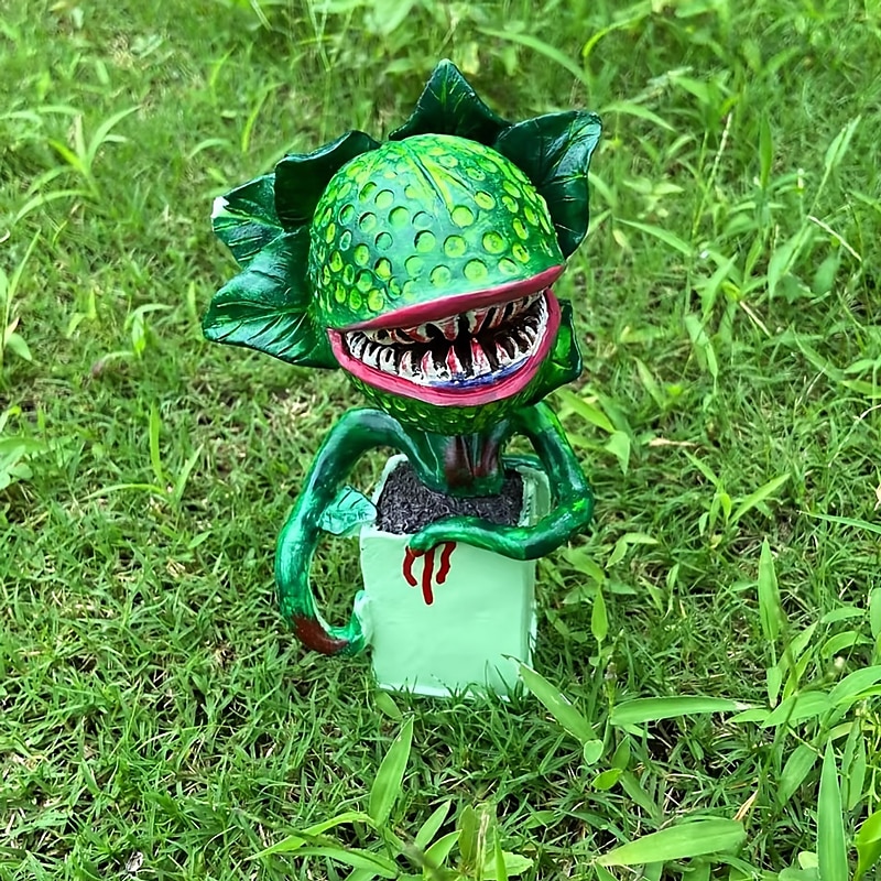 halloween utendørs hage plante statue skulptur harpiks kannibal blomst utendørs figurer fryktelig uteplass kunst ornamenter for plen dekorasjoner 2025 - $13.99 –P1
