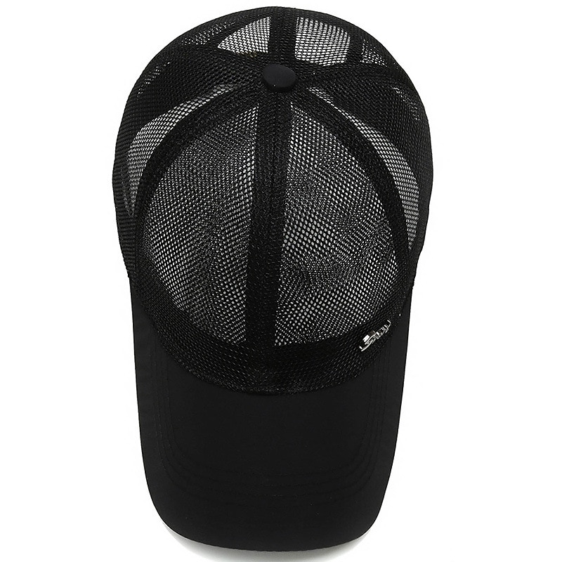 Per uomo Cappellino da baseball Nero Blu Rete Viaggi Stile da spiaggia Esterno Da mare Liscio Regolabile Di tendenza del 2026 a $4.49 –P4