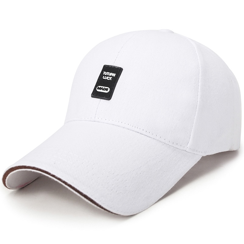 Men's Baseball Cap Black White Cotton Travel Beach Outdoor Vacation Plain Adjustable Fashion 2025 - $8.49 –P7