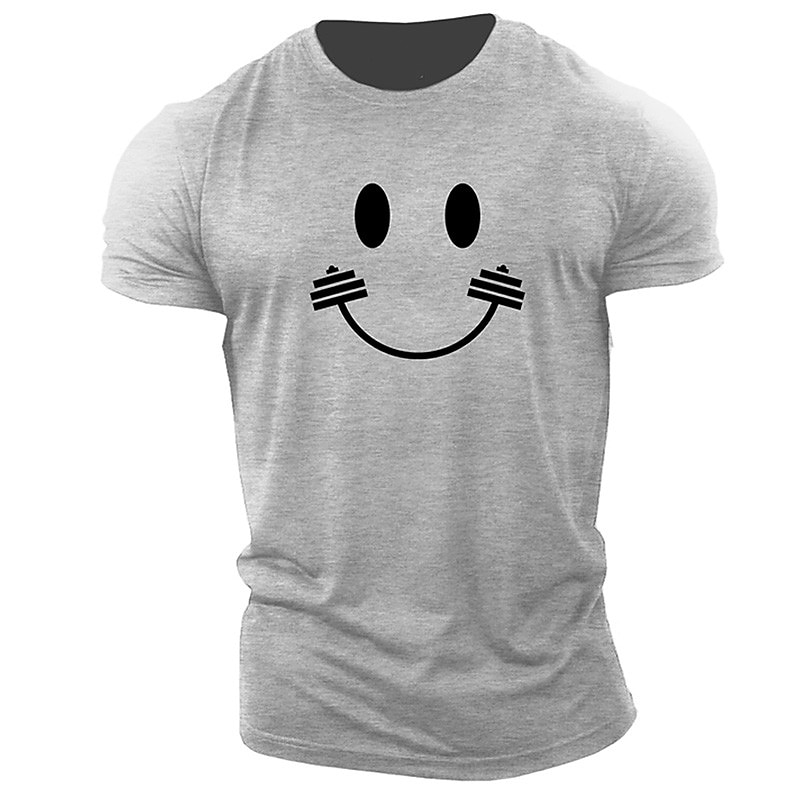 Men's Cartoon Graphic Prints T Shirt Graphic Tee 100% Cotton Short Sleeve Graphic Shirt Heather Gray Black White Comfortable Tee Outdoor Street Fashion Designer Clothing 2025 - $15.99 –P1
