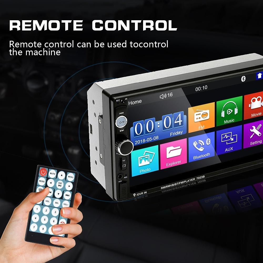 новый pro 2 din 7 '' hd 1080p сенсорный экран авторадио bluetooth автомобильный стерео радио автомобильный mp5 плеер встроенный fm aux usb sd функция поддержка зеркальной связи + резервная камера 2025 - $118.99 –P10