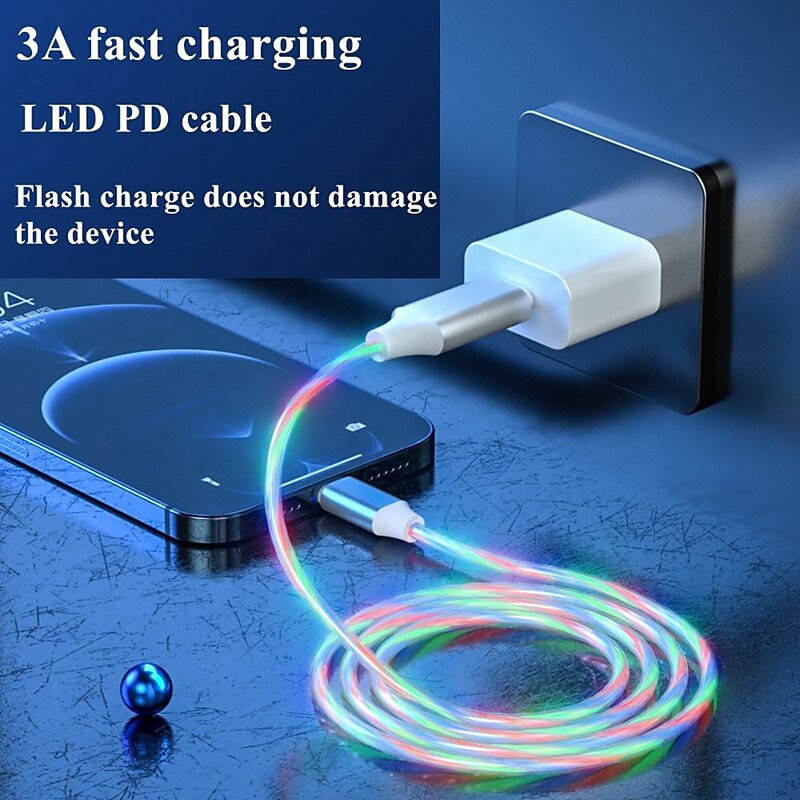 USB-кабель типа C Кабель молнии 20W 3,3 фута 6,6 футов USB-A к USB-C USB A к молнии USB A к микро B 3 A Быстрая зарядка Прочный Назначение Macbook iPad Samsung Аксессуар для мобильных телефонов 2025 - $11.99 –P5