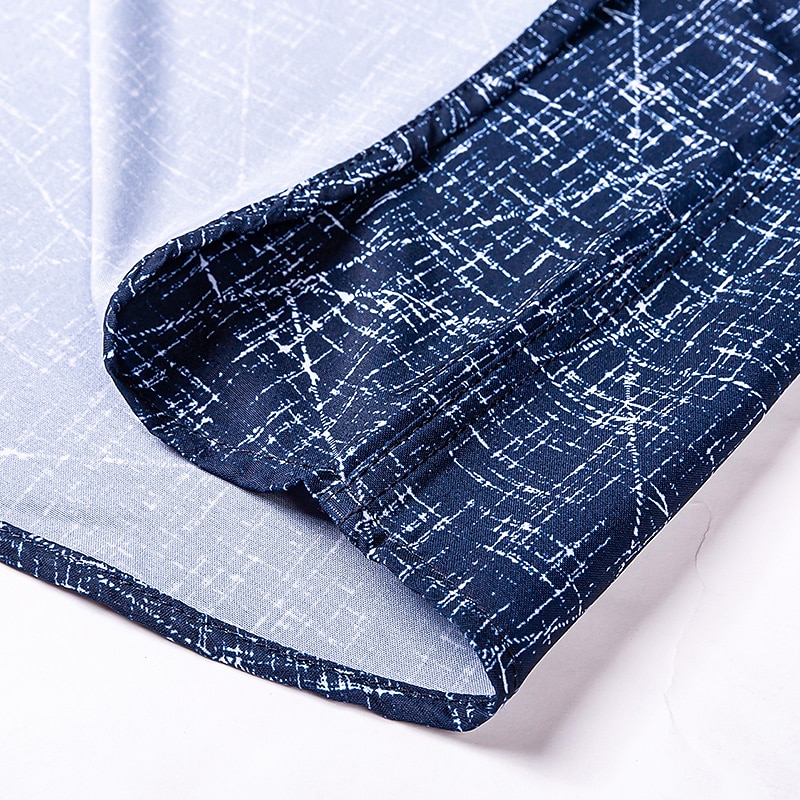 Herren Oberhemd Schwarz Dunkelmarine Braun Langarm Streifen und Plaid Umlegekragen Ganzjährig Büro & Karriere Büroparty Bekleidung 2025 - $21.99 –P6