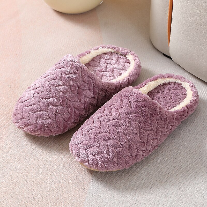 Per donna Pantofole Pantofole fuzzy Pantofole da interno Ciabatte calde Interni Giornaliero Tinta unica Inverno Piatto Punta tonda Informale Comoda minimalismo Raso Mocassino Rosa scuro Viola Caffè del 2025 a $11.99 –P11