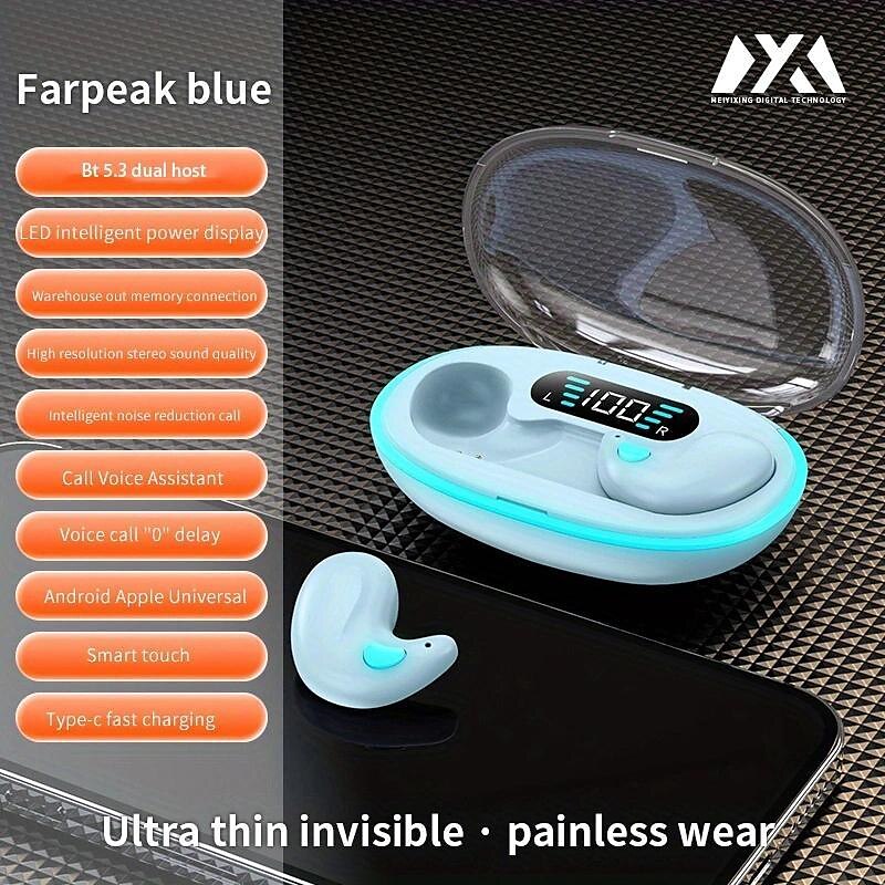 New Digital Display TWS Bluetooth Earphones Invisible Mini Sleep Wireless Bluetooth Earphones For Side Sleeping Dedicated Noise Cancelling Earphones 2025 - $20.99 –P9