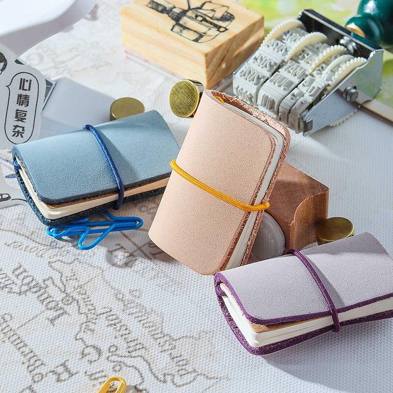 Leder Notizbuch Rein A7 2.9×4.1 Zoll Retro Leder Weiche Abdeckung Tragbar 64 Seiten Notizbuch für Der Reisende Schüler 2025 - $7.99 –P16