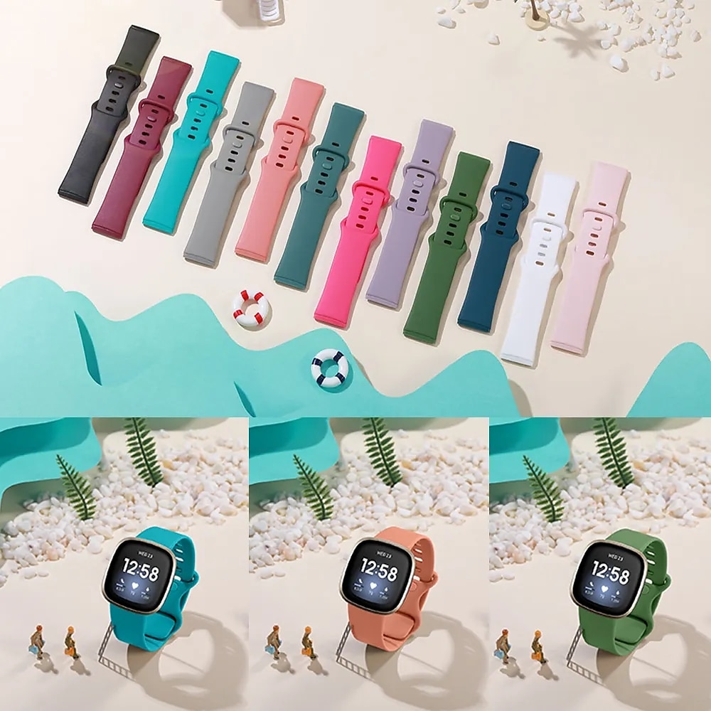 4 pezzi Cinturino intelligente Compatibile con Fitbit Versa 4 Sense 2 Versa 3 Sense Silicone Orologio intelligente Cinghia Regolabili Donne Uomini Cinturino sportivo Sostituzione Polsino del 2025 a $20.99 –P2