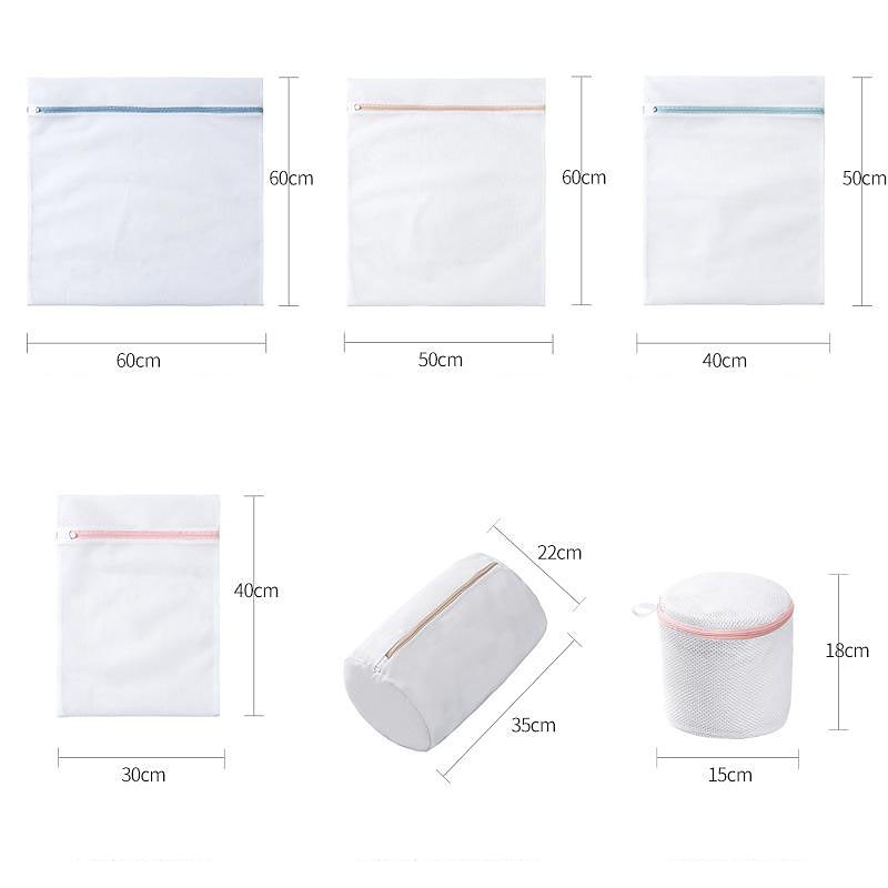 30cm or 40cm or 50cm Mesh Laundry Bags for Delicates with Zipper