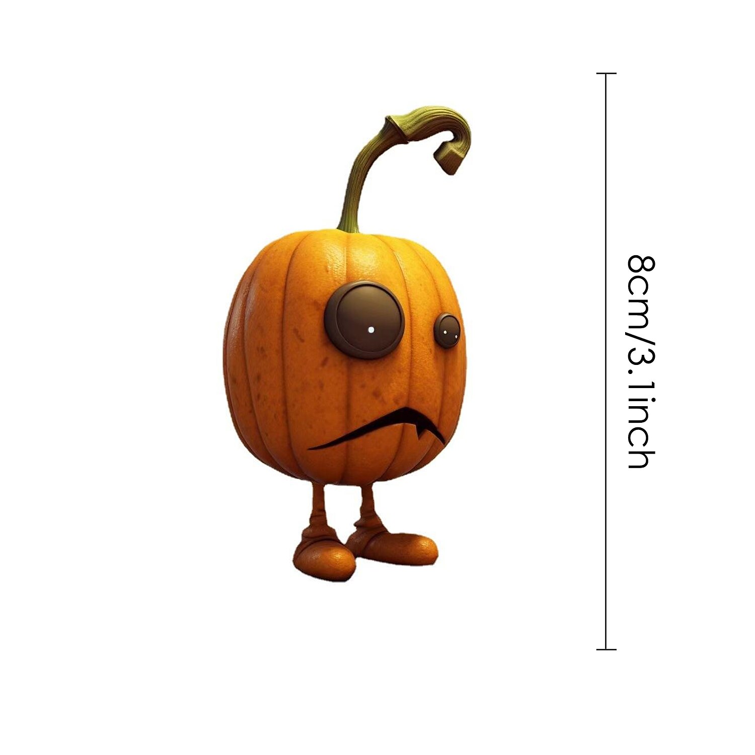 Halloweenská figurka z dýňové pryskyřice – strašidelná dýňová dekorace pro venkovní, domácí dekoraci a párty – perfektní pryskyřicová ozdoba 2025 - $17.49 –P2