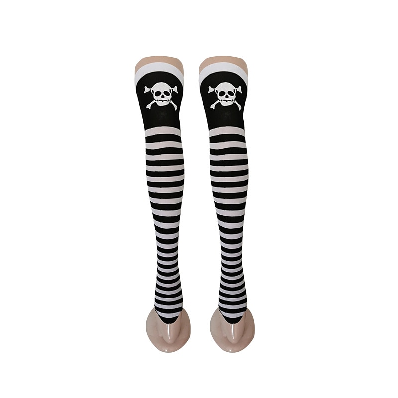 Teschio scheletro Halloween Calze e autoreggenti Oggetti di scena di Halloween Halloween Per donna Halloween martedì grasso Costumi di Halloween facili Vestirsi del 2025 a $12.49 –P10